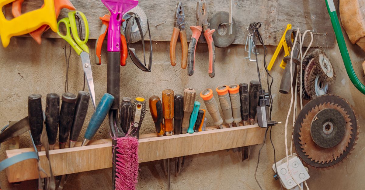 Atelier de menuiserie et outils d'ébéniste