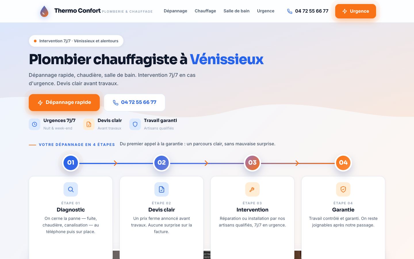 Site web de Thermo Confort