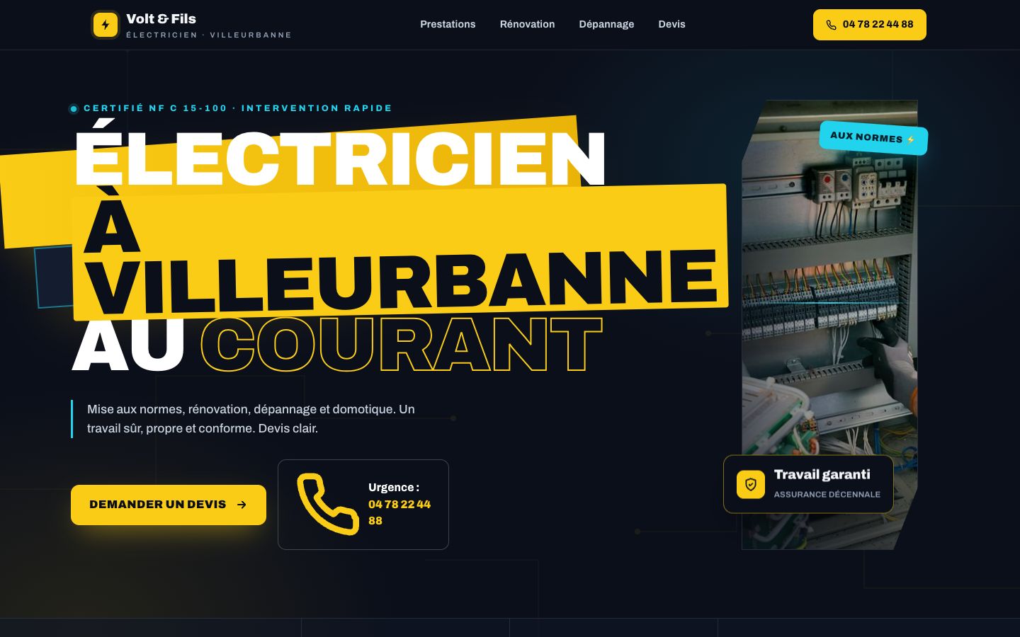 Site web de Volt & Fils
